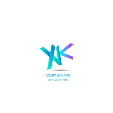 XK Simple Letters logo Design