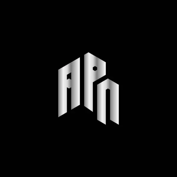 Начальный Шаблон Логотипа Блока Букв — стоковый вектор