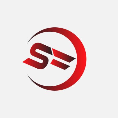 İlk Harf Logo Tasarım Vektörü Şablonu