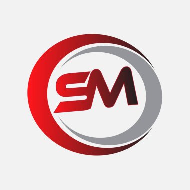 İlk Harf Logo Tasarım Vektörü Şablonu