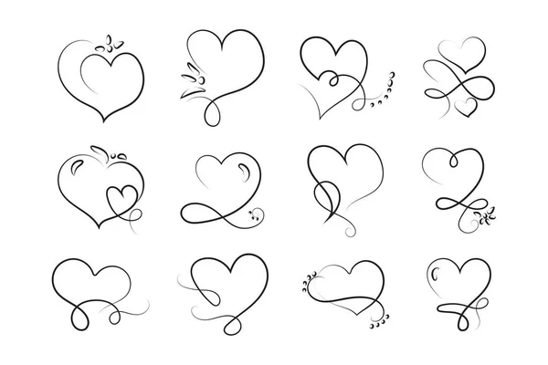 Сердце Знак Любви Навсегда Лазерный Порез Романтические Свадебные Символы Плоский — стоковый вектор