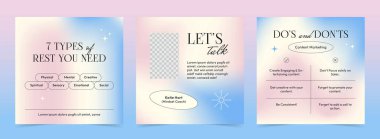 Gradient Coach instagram post template clipart