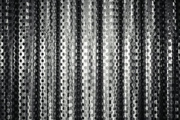 Aço Metal Com Padrão Furo Para Indústria Pesada Fundo Modelo — Fotografia de Stock