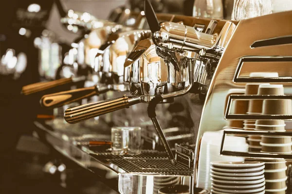 luxury elegant coffee machine. espresso machine beautiful image for cafe decoration