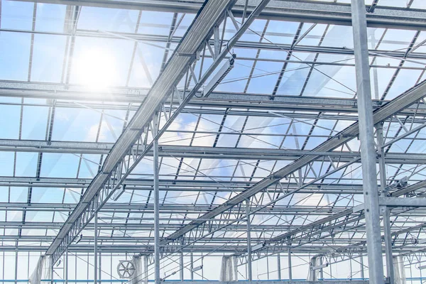 metal roof frame glass windows sun shade of glasshouse for agriculture farm