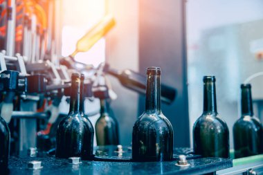 Otomatik Rotary Şişe Yıkama Makinası Temizleme Hattı Taşıyıcı Kayış Makinesi İçecek Fabrikasında