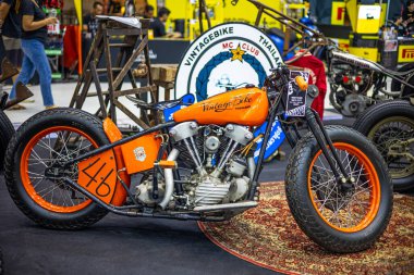 Harley Davidson Özel Yapım Yarışma ve Sergi Helikopteri Motosiklet Festivali, Norveç bisiklet festivali 2023. 20 Mayıs 2023, Chiang Mai, THAILAND.