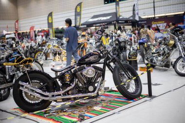 Harley Davidson Özel Yapım Yarışma ve Sergi Helikopteri Motosiklet Festivali, Norveç bisiklet festivali 2023. 20 Mayıs 2023, Chiang Mai, THAILAND.