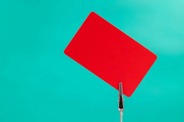 blank red card space for sale promotion text for member or sport referee penalty concept