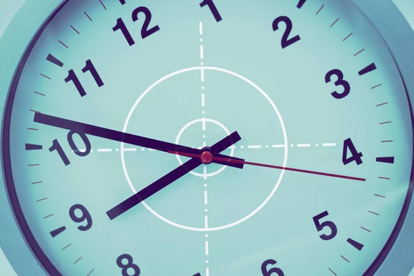 Cible Sur Horloge Temps Pour Les Temps Précision Précision Synchronisation — Photo