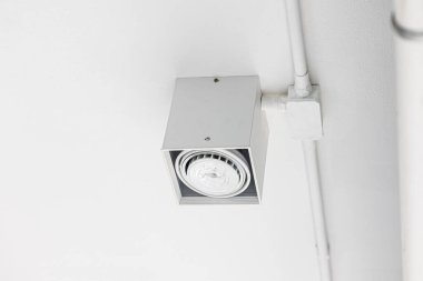 tavan aşağı ışık ofis lamba açık bina dekorasyon beyaz renk ton