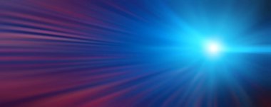 Mavi ışık hızlı zoom hareketi yüksek hız lazer fütüristik teknoloji ışıklandırma kavramı arkaplan için soyut