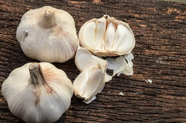 Garlic Clove Asian Herb Food Ingredient Aroma Seasoning Good Health ロイヤリティフリーのストック画像