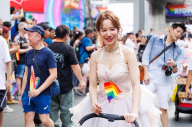 Bangkok Gurur Festivali 2024 LGBTQIAN KONUŞU KONUŞUŞMA KONUŞUNDA BİR HAZİRAN, 1 Haziran 2024, Bangkok, Tayland.