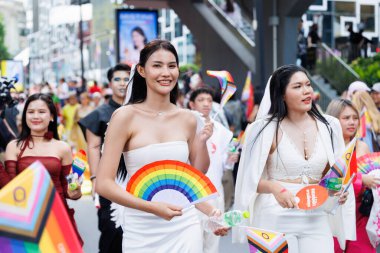 Bangkok Gurur Festivali 2024 LGBTQIAN KONUŞU KONUŞUŞMA KONUŞUNDA BİR HAZİRAN, 1 Haziran 2024, Bangkok, Tayland.