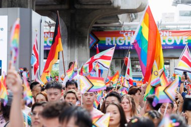 Bangkok Gurur Festivali 2024 LGBTQIAN KONUŞU KONUŞUŞMA KONUŞUNDA BİR HAZİRAN, 1 Haziran 2024, Bangkok, Tayland.