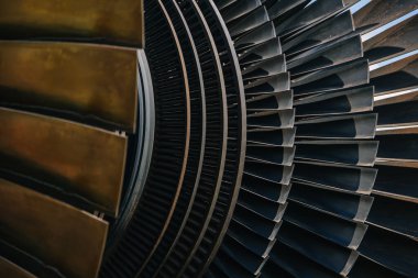 Türbin Bıçakları, Yüksek Hassas Mühendislik. Büyük Fan Yığını Katman Metal Parçası Jet Motoru veya Buhar Güç Santrali.