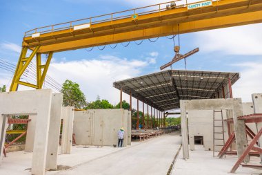 Güçlendirilmiş beton yapılar Endüstri İmalat Fabrikası.