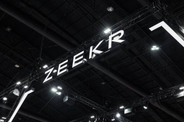 Zeekr Smart Technology Motors EV otomobil markası Tayland Motor ExPO 'daki Geely Auto standında. 26 Mart 2025, Bangkok, Tayland