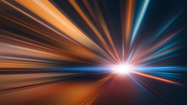 Arka plan için hızlı yüksek hız warp hareket efekti, ivme süper hızlı hareket bulanıklığı yakınlaştır