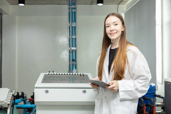 Modern farmer in advance intelligent automatic precise PH water and fertilizer mixer sprinklers injection system control room for smart farming