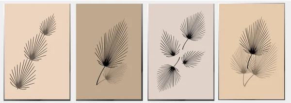 Fond Pastel Aux Formes Géométriques Simples Style Mode Moderne Art — Image vectorielle