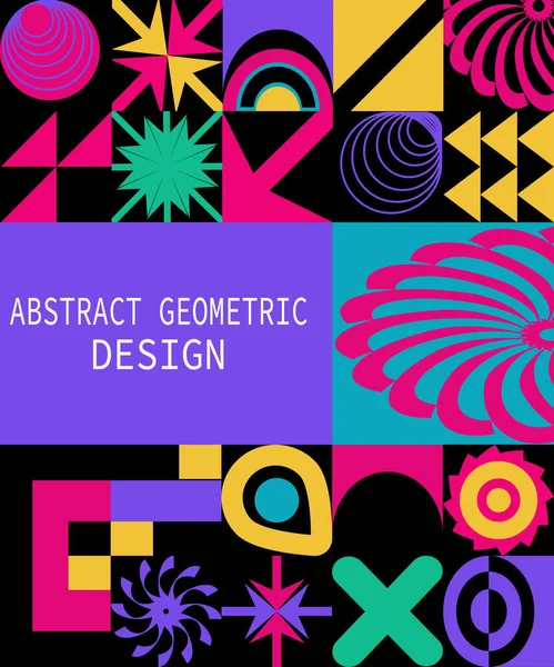 Posteriniz, kartınız ya da davetiyeniz için metin için boşluk içeren AbSTRACT BACKGround Geometric tasarımı. Tasarımınızı özel kılacak basit geometrik şekiller oluşturmanın modern biçimi.