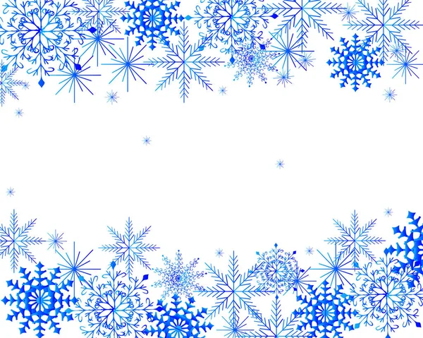 Nieuwjaarskaart Feestelijke Blauwe Achtergrond Met Belettering Voor Feestelijke Wintergroeten — Stockvector