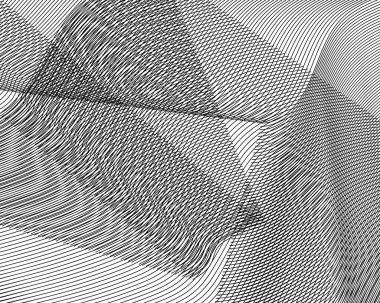  Soyut arkaplan, kıvrımlı çizgiler optik bir illüzyonun etkisini yaratır