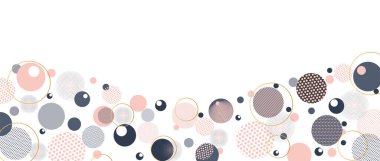 Metinler için daireler çizen modern geometrik arkaplan. Broşür, davetiye, kart, arkaplan, poster tasarımı için soyut yaratıcı konsept. Çoklu katmanlı kaplama çemberi.