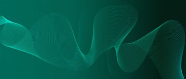 Dalganın arka planı pürüzsüz. Arka planda güzel dalgalı bir çizgi var. Yatay pankart şablonu. Soyut gelecek şablonu. Krom teknolojili duvar kağıdı.