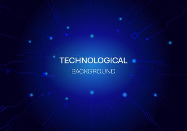 Kuantum bilgisayar teknolojisi kavramı, internet, teknoloji bilimi. Fütürist baskı devre kartı arka planı. Modern teknolojiler. Dalgalar akar. Kuantum patlaması