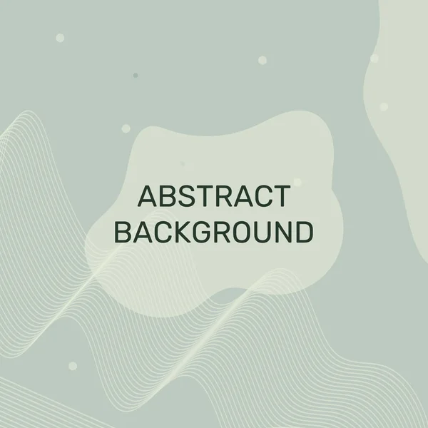 Modèle Bannière Abstraite Avec Belles Lignes Ondulées Des Formes Géométriques — Image vectorielle
