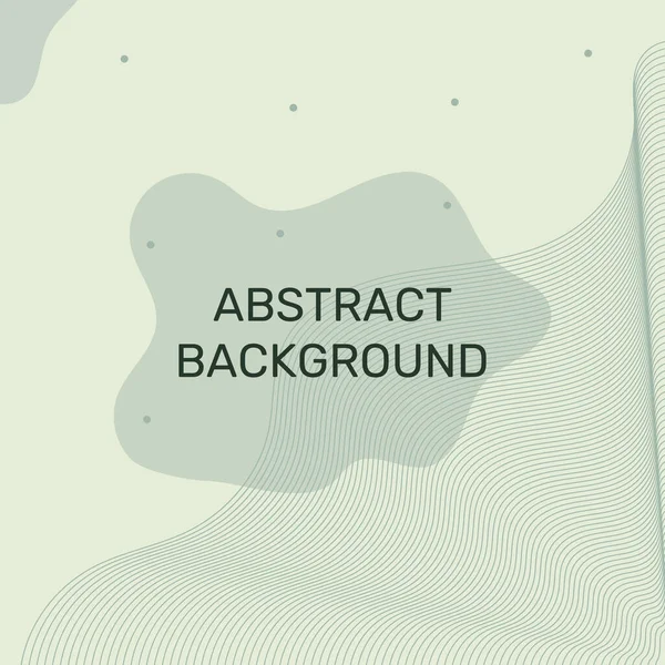 Plantilla Banner Abstracta Con Hermosas Líneas Onduladas Formas Geométricas Simples — Archivo Imágenes Vectoriales