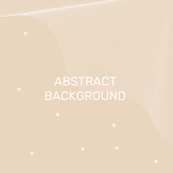 Abstract Banner Sjabloon Met Prachtige Golvende Lijnen Eenvoudige Geometrische Vormen — Stockvector