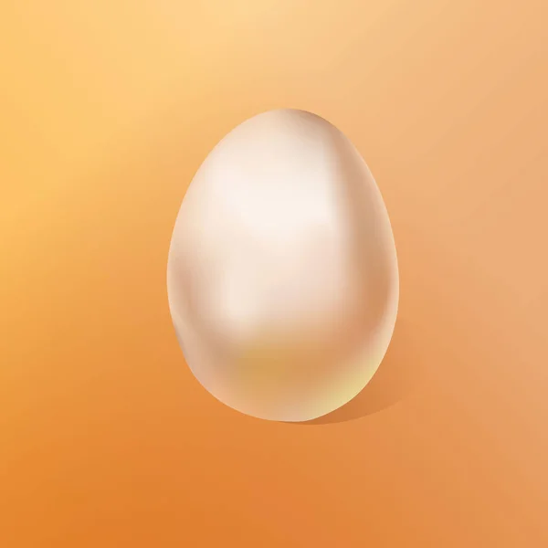 Яйцо Реалистичная Иллюстрация Вашего Декора — стоковый вектор