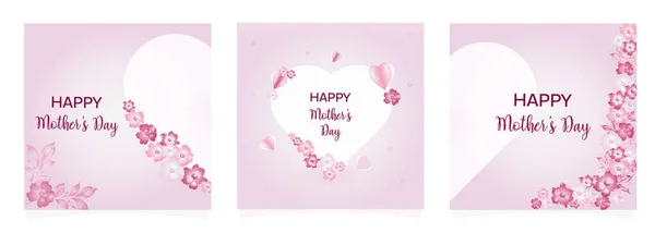 Ευγενικό Υπόβαθρο Χαιρετισμούς Κάρτα Την Ημέρα Της Μητέρας Ημέρα Της — Διανυσματικό Αρχείο