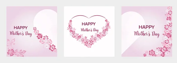 Delikatne Tło Pozdrowienia Kartka Dzień Matki Dzień Kobiet Wszystkiego Najlepszego — Wektor stockowy