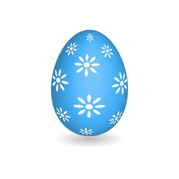 Colorido Huevo Pascua Está Pintado Con Varios Adornos Festivos — Vector de stock