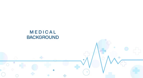 Medizinischer Molekularer Hintergrund Mit Medizinischen Elementen Kardiogramm Biotechnologisches Konzept Innovative — Stockvektor