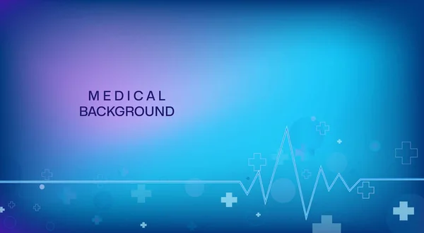 Medical Molecular Background Medical Elements Cardiogram Biotechnological Concept Innovative Technologies — Stock Vector