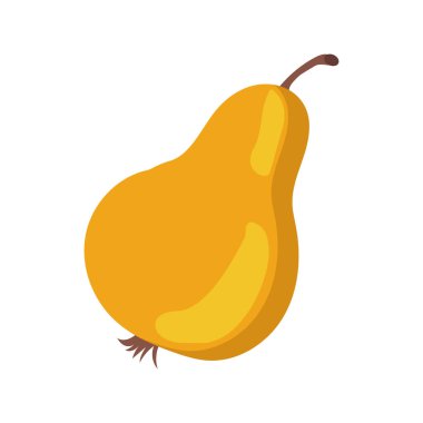 Şeffaf bir armut üzerinde sarı armut