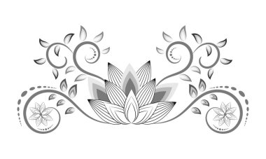 Çiçek arkaplan, çiçek kompozisyonu, çiçekli çiçek ve tomurcuk dalları. El çizimi. Biçimlendirilmiş dekor, davetiyeler, kartpostallar, posterler, kartlar, arka planlar için, clipart