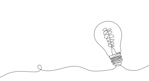 Glühbirne Lampe Lichtkonzept Ideen Feiertage Feierlichkeiten Symbol Banner Hintergrund Logo — Stockvektor