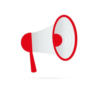 Ses yükselticisi, şeffaf bir arkaplanda hoparlör. Vektör