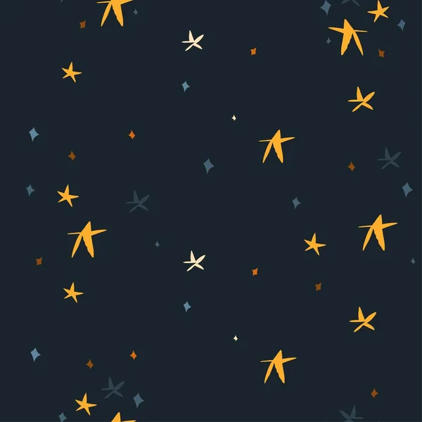 Illustration Cosmique Magique Clipart Motif Sans Couture Avec Soleil Lune — Image vectorielle