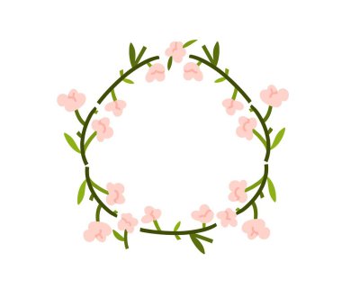 El çizimi vektör soyut çizimi süs eşyalarının kırpma çizimi, çiçekli, papatyalı çerçeve ve yalıtılmış damgalamak için basit bir şekilde yapraklar. Modern sihir doğa tasarımı.