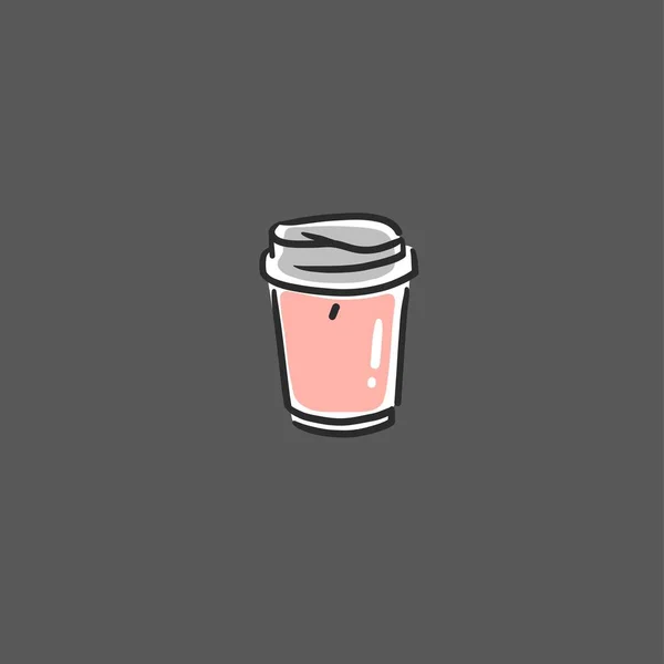 Handgezeichnete Vektor Abstrakte Grafische Doodle Einfache Minimalistische Linienillustrationen Mit Kaffeezubereitungsanlagen — Stockvektor