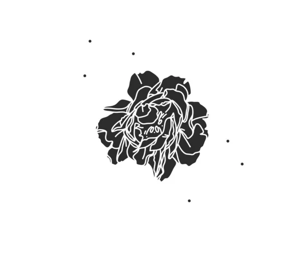 Ручной Рисунок Вектор Абстрактные Акции Плоская Графическая Иллюстрация Логотипом Элемент — стоковый вектор