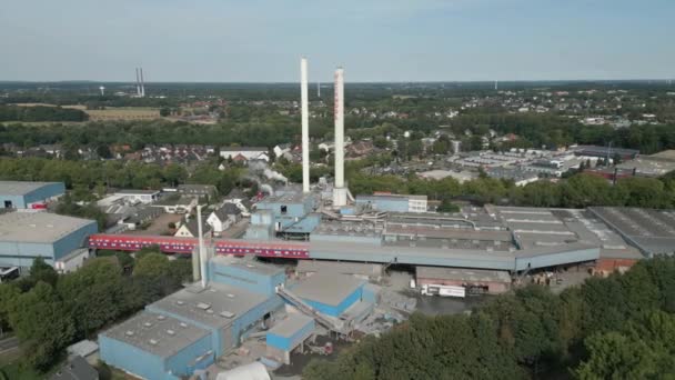 在格拉德贝克 北莱茵 威斯特法伦州生产岩棉保温材料和系统 该材料用于造船业的建筑 技术绝缘和绝缘 — 图库视频影像